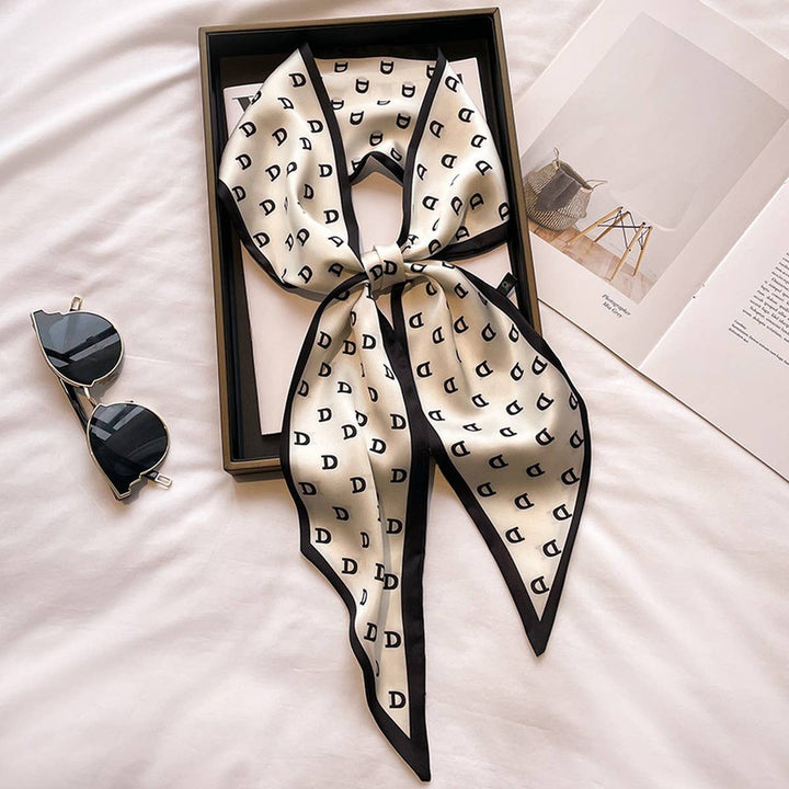 ACCITY - Women’s Long Silk Scarf – Stylish Neck Accessory_CWASC03144: TYPE10 / (OS) 2