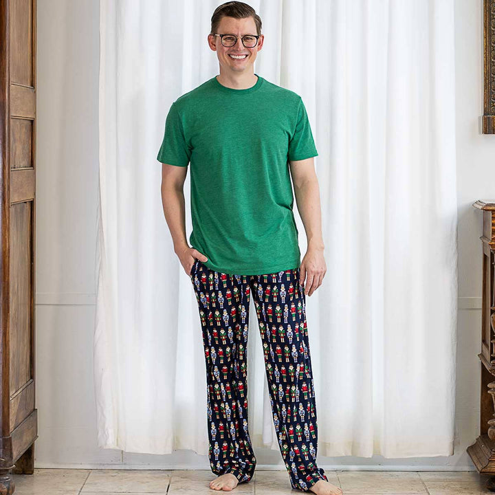 The Royal Standard - Medium - Men's Nutcracker March Sleep Pants   Navy/Multi