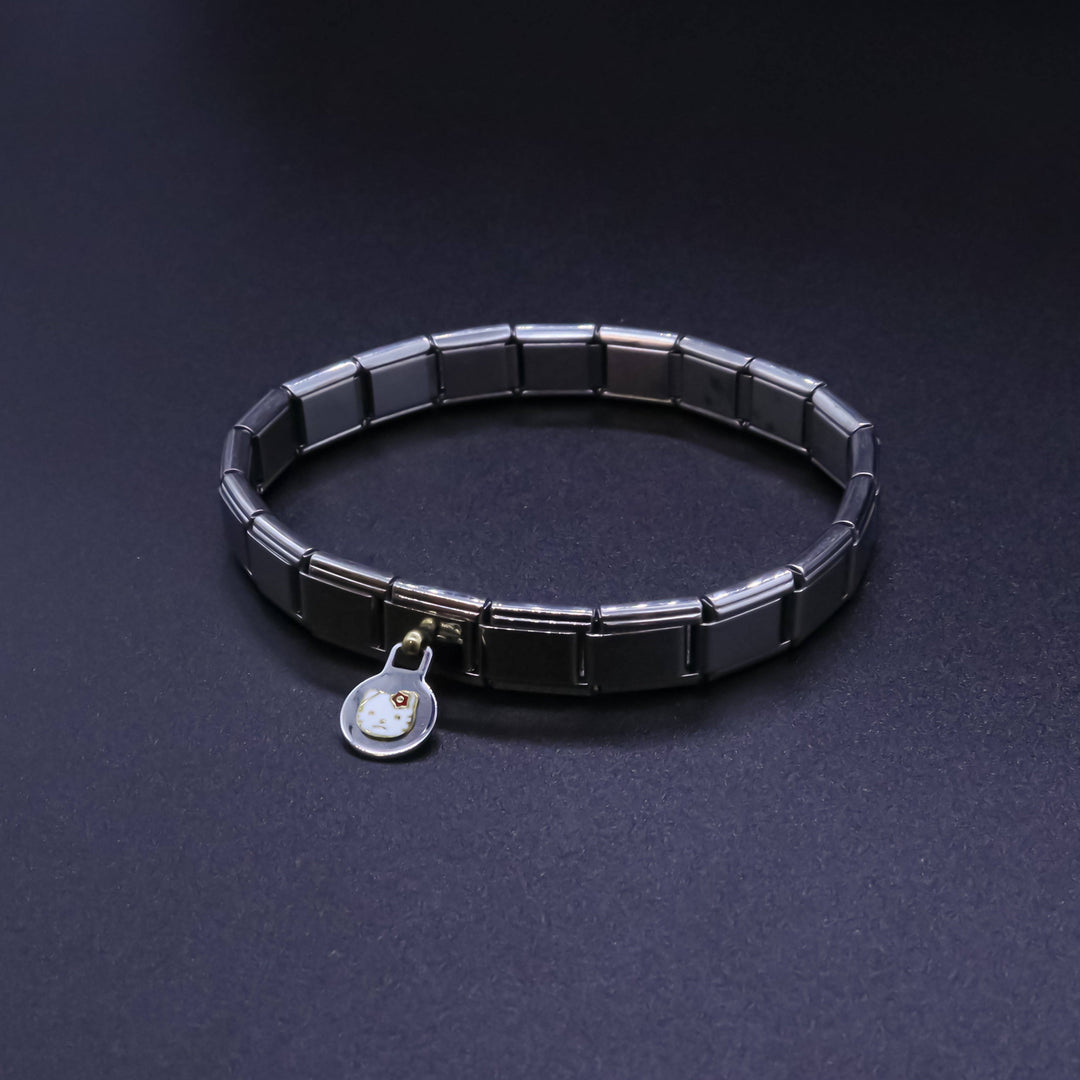 Natalia - Italian Charm Bracelet Charms - 9mm Kitten Cat Links