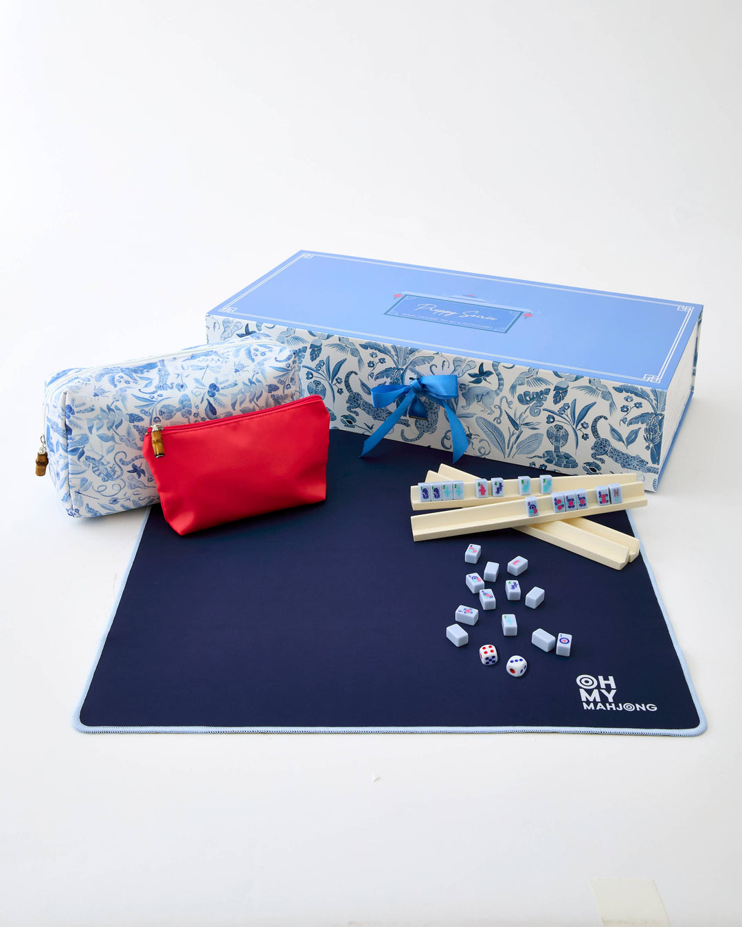 Oh My Mahjong - Parisian Blue Mahjong Travel Set