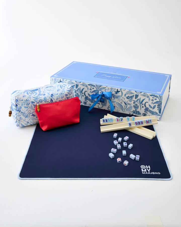 Oh My Mahjong - Parisian Blue Mahjong Travel Set