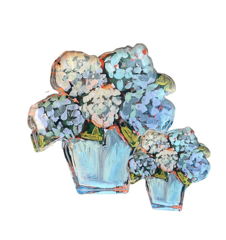 Lauren Dunn - Blue Hydrangea Acrylic Bloom Block BITTY: Bitty Block