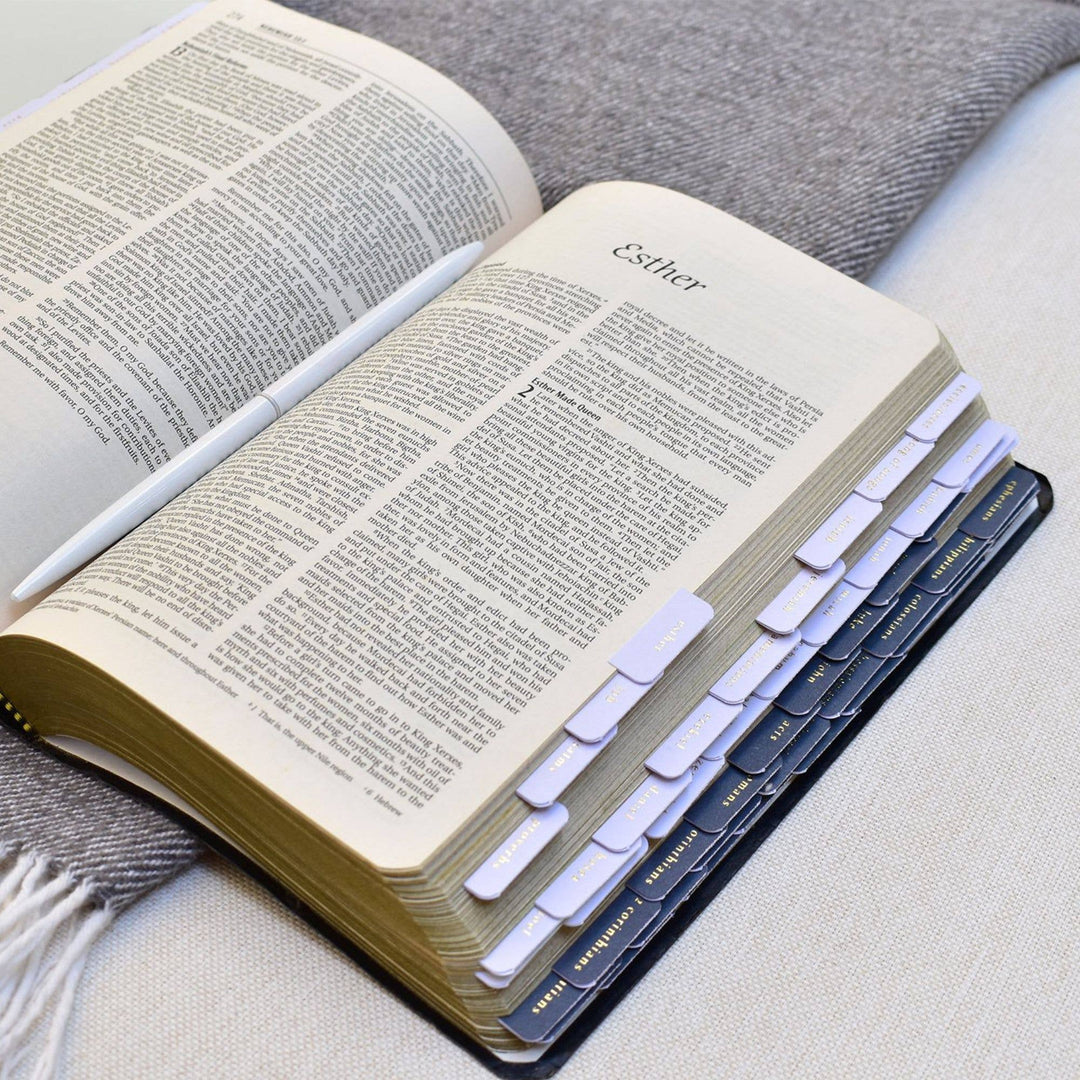 Church Notes Co. - Bible Tabs - Navy and Grey