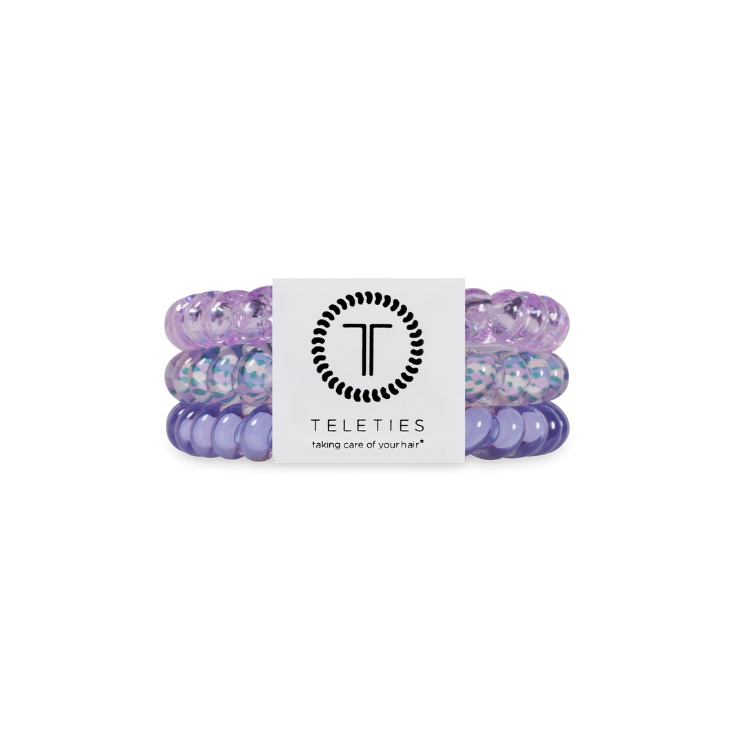 TELETIES - Spiral Hair Coils | Small | Lavender Mist