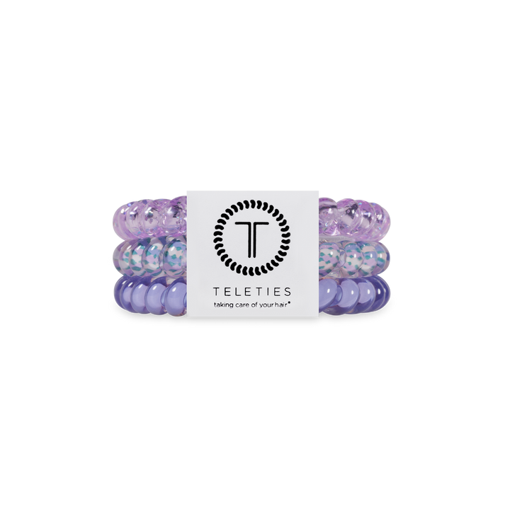 TELETIES - Spiral Hair Coils | Small | Lavender Mist