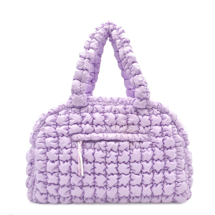 OMG Accessories - Quilted Scrunchies Medium Duffle Bag: Bubble Gum
