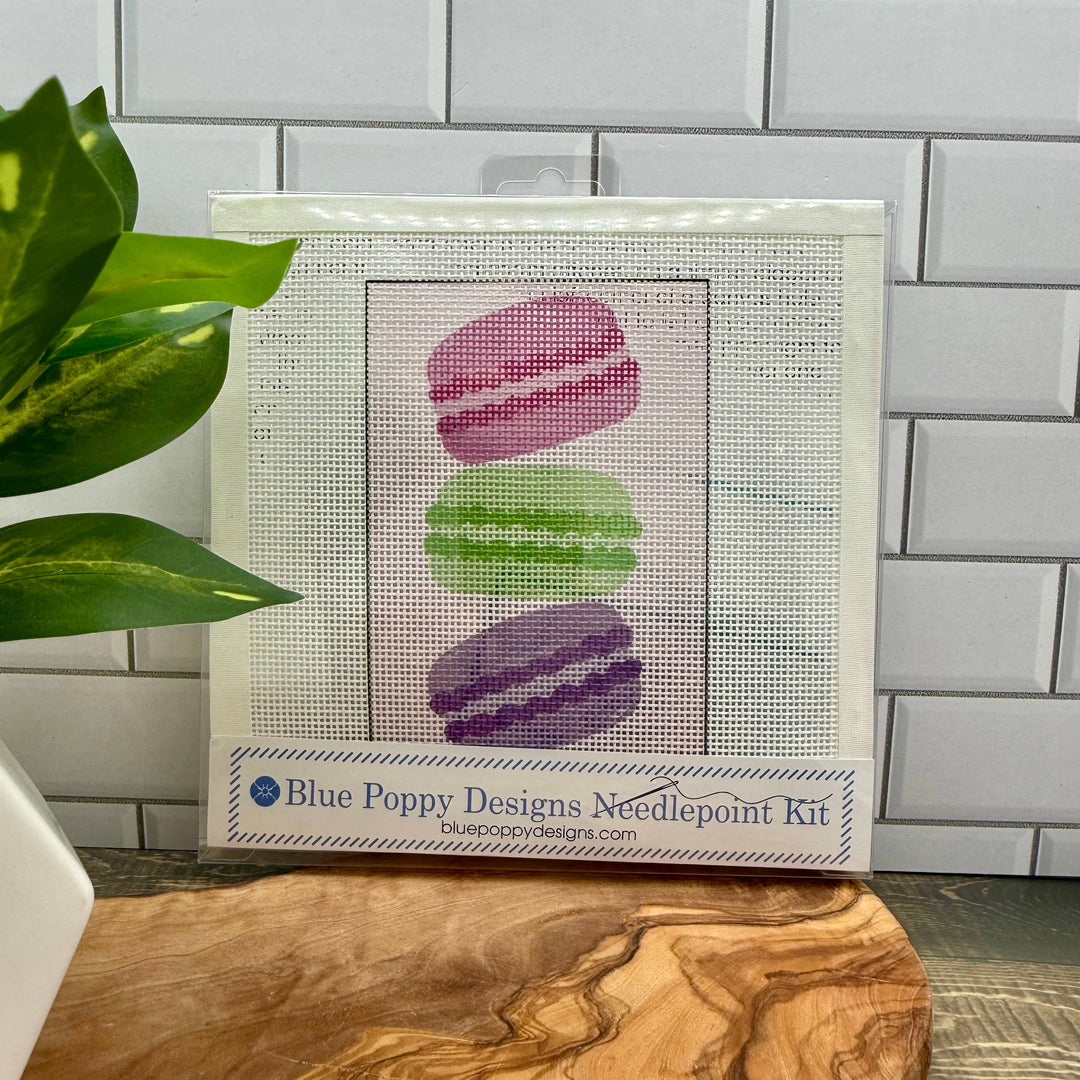 Blue Poppy Designs - Paris Macarons Needlepoint Kit