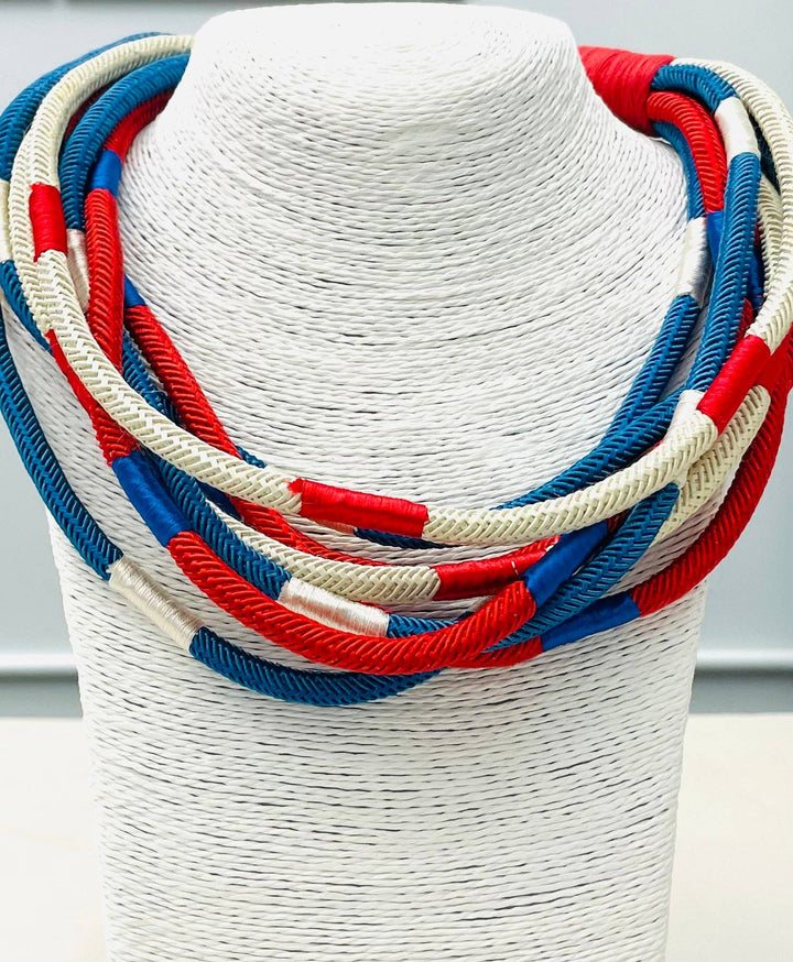TWO FORTY TWO - "Original" Slub 8-strand (red/blue/ecru) NK853