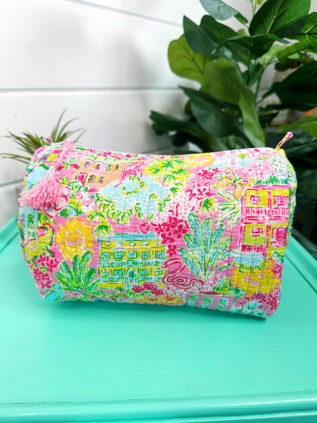 Folklore Couture - Quilted Makeup Bag | Cosmetic Toiletry Bag | Southern Town