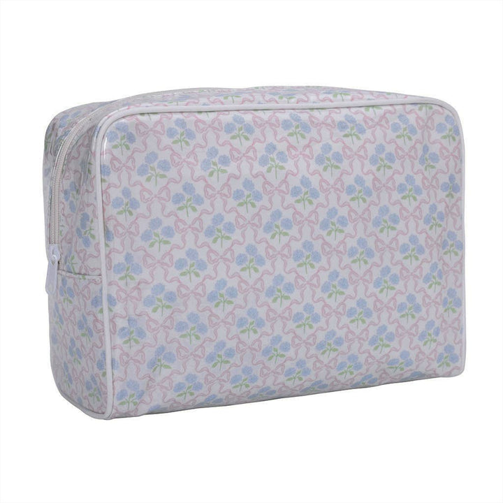 MKS America - Stylish PVC Striped Plaid Multi-Pattern Cosmetic Makeup Bag: C4 / M