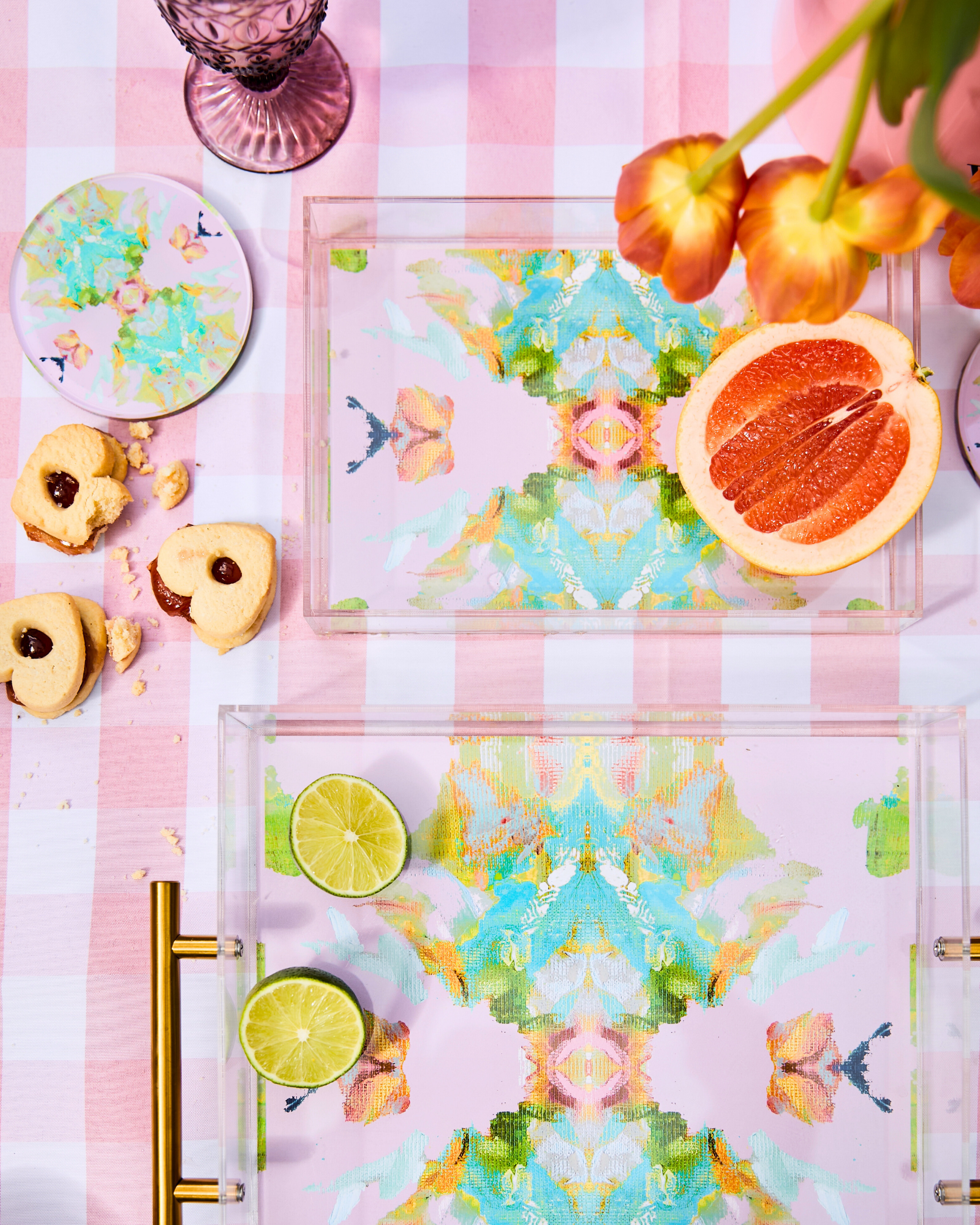 Tart By Taylor - Stained Glass Lavender Small Tray - Thumbnail 3