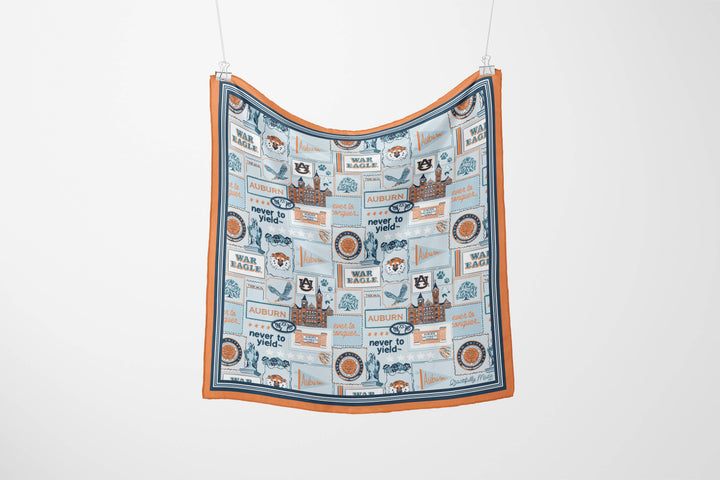 Gracefully Made Art - Auburn University Silk Scarf
