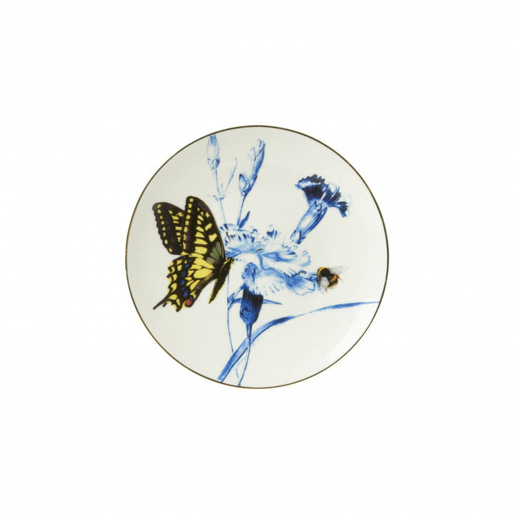 Heinen Delfts Blauw - Small butterfly flower plate
