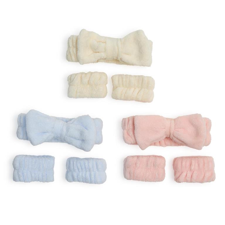 Spa Head and Wristband Set in 3 Colors