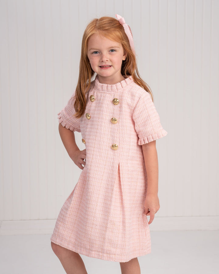 Emerson Pink Twinkle Tweed Dress