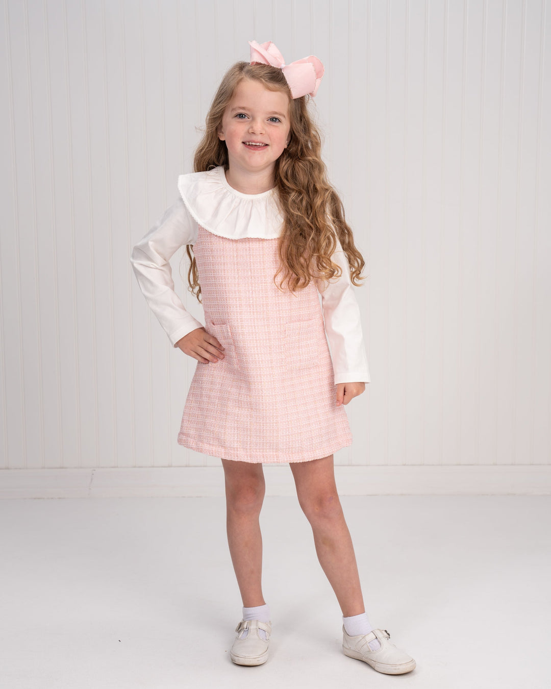 Jillian Pink Twinkle Tweed Jumper