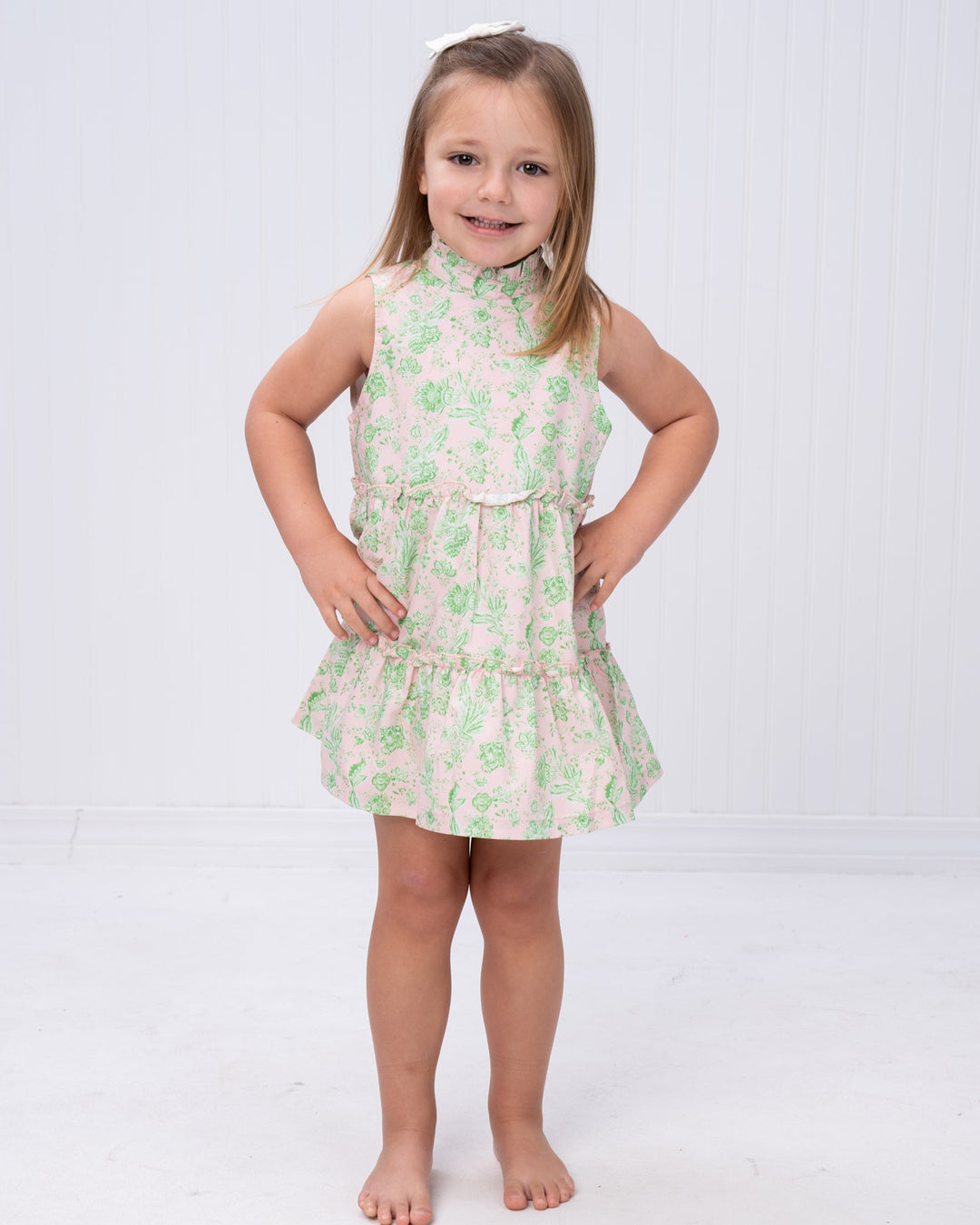 Addison Pink & Green Chintz Dress