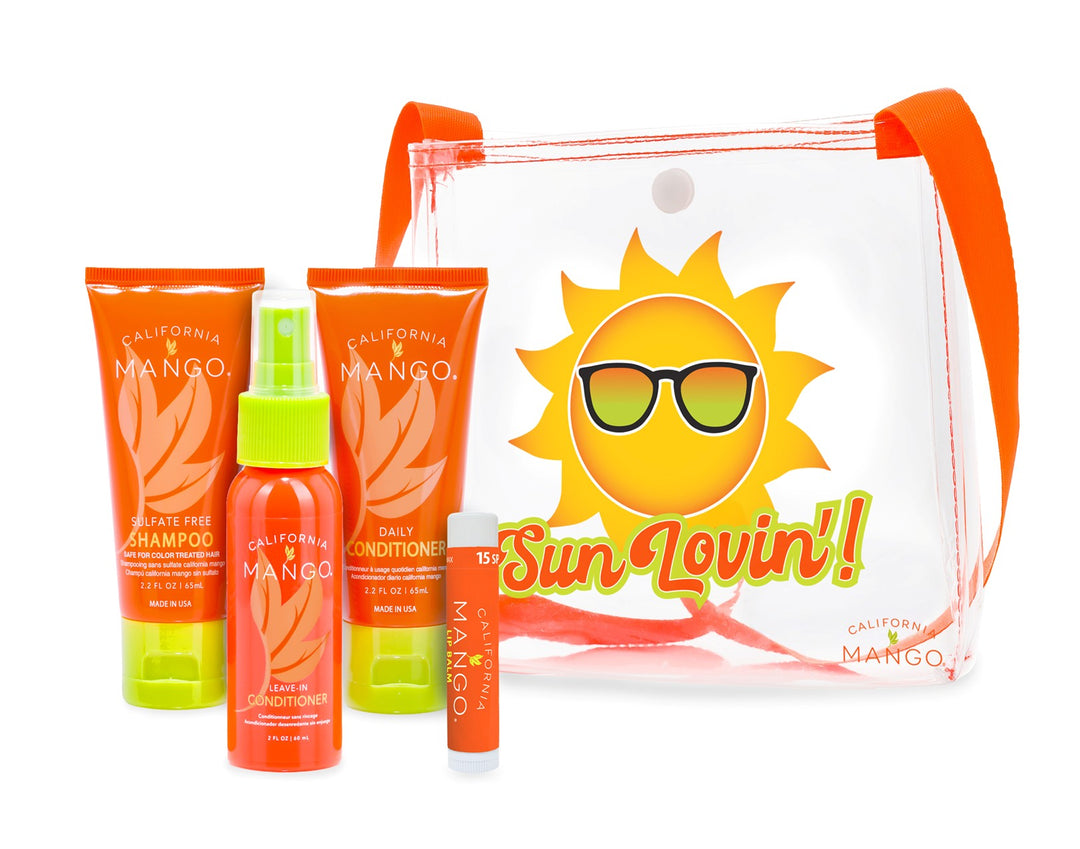 MANGO ON THE GO HAIR CARE CONCERT BAG 5 PC KIT