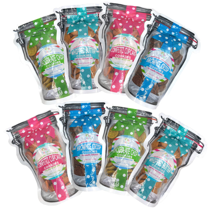 Oh, Sugar! - Cookie Mason Jar Pouches - Everyday Mixed Flavor - Small