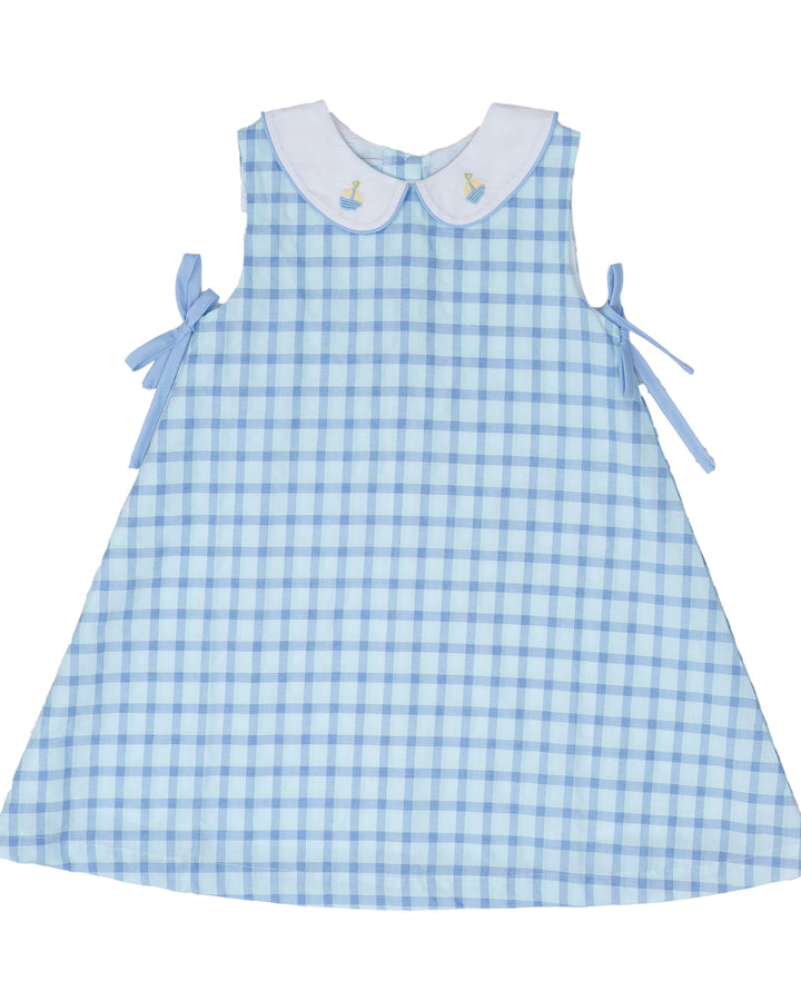 Darcy Blue & Green Check Dress