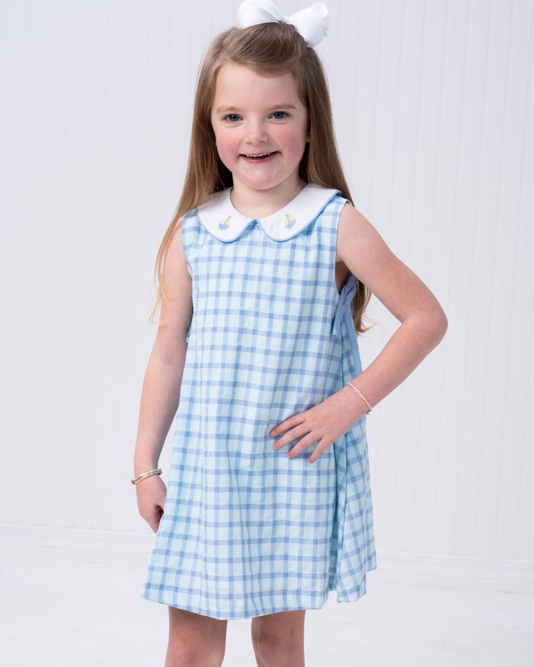 Darcy Blue & Green Check Dress