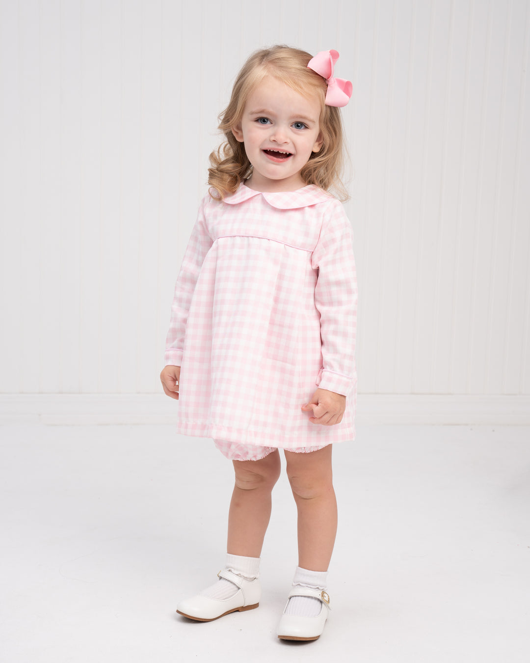 Virginia Pink Windowpane Bloomer Set