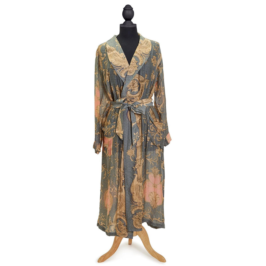 Rococo Grey Robe Gown