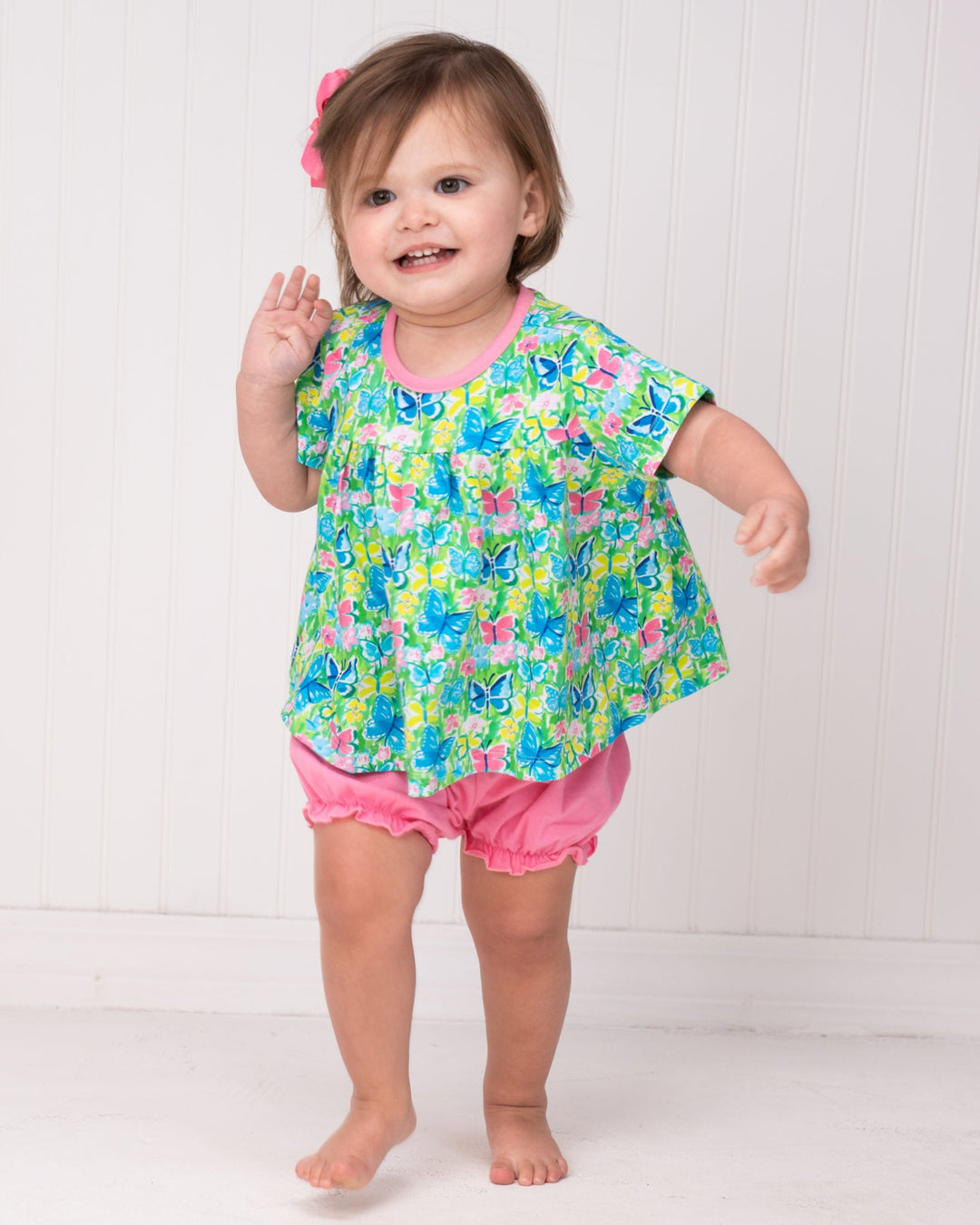 Ava Preppy Butterfly Bloomer Set