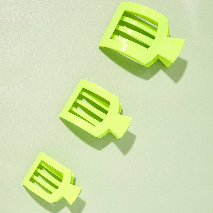 TELETIES - Flat Square Hair Clip | Large | Summer Brights