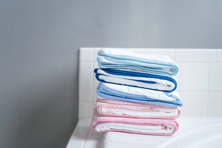The Classic Baby - Hooded Terry Bath Towel for Baby and Toddlers | Plush Terry: Blue Gingham