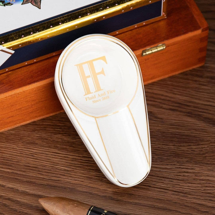 Fluid And Fire - Imperium Minimalist Ceramic Ashtray: Dark Pearl