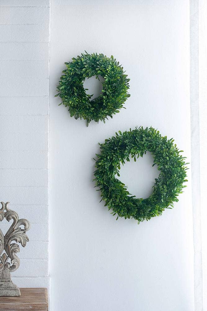 A&B Home Group Inc. - S/2 Greenery Wreath 4S/CTN L:16x2.5x16" S:12x2x12"