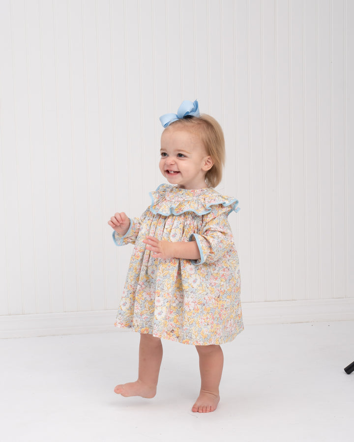 Layla Prairie Blue Petals Bloomer Set