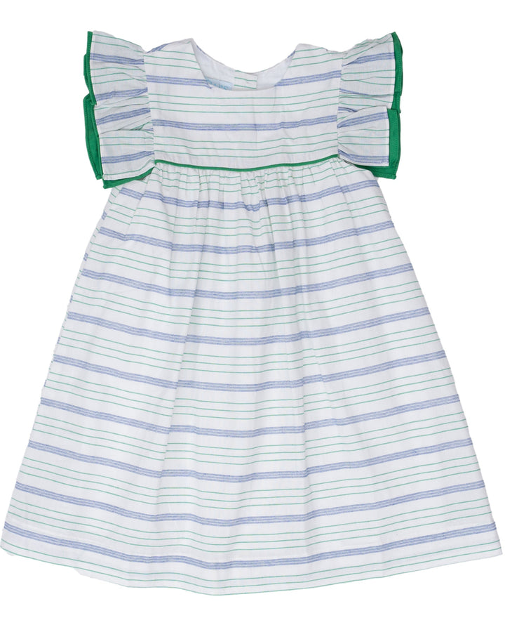 Gulia Green Stripe Dress