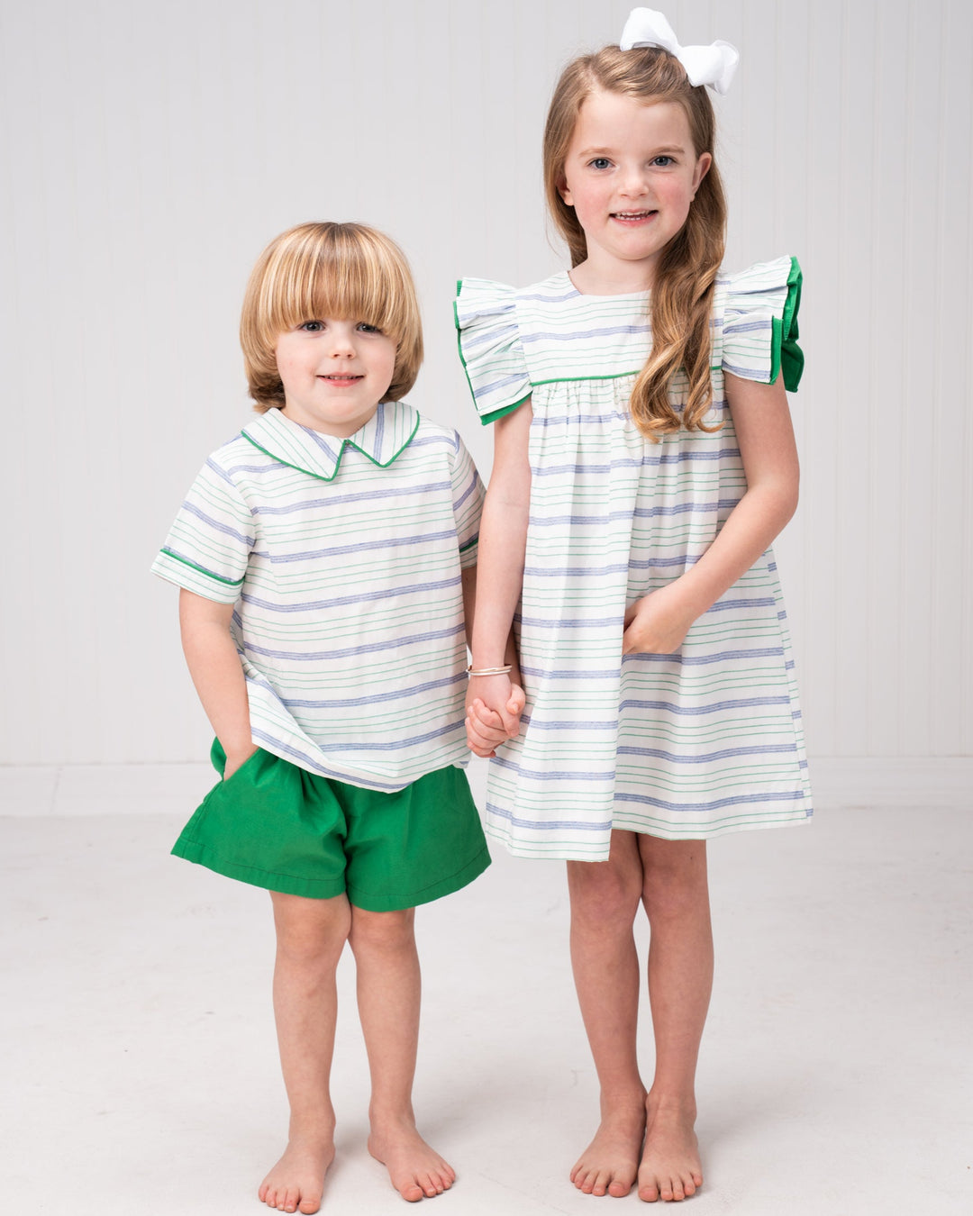 Gulia Green Stripe Dress