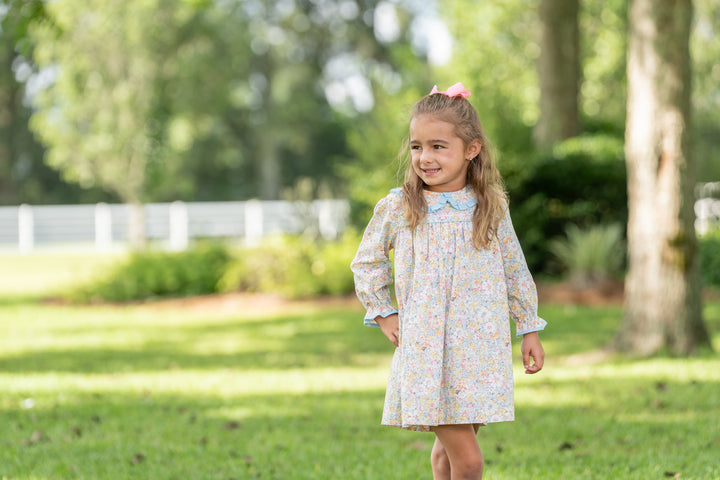 Cecilia Prairie Blue Petals Dress