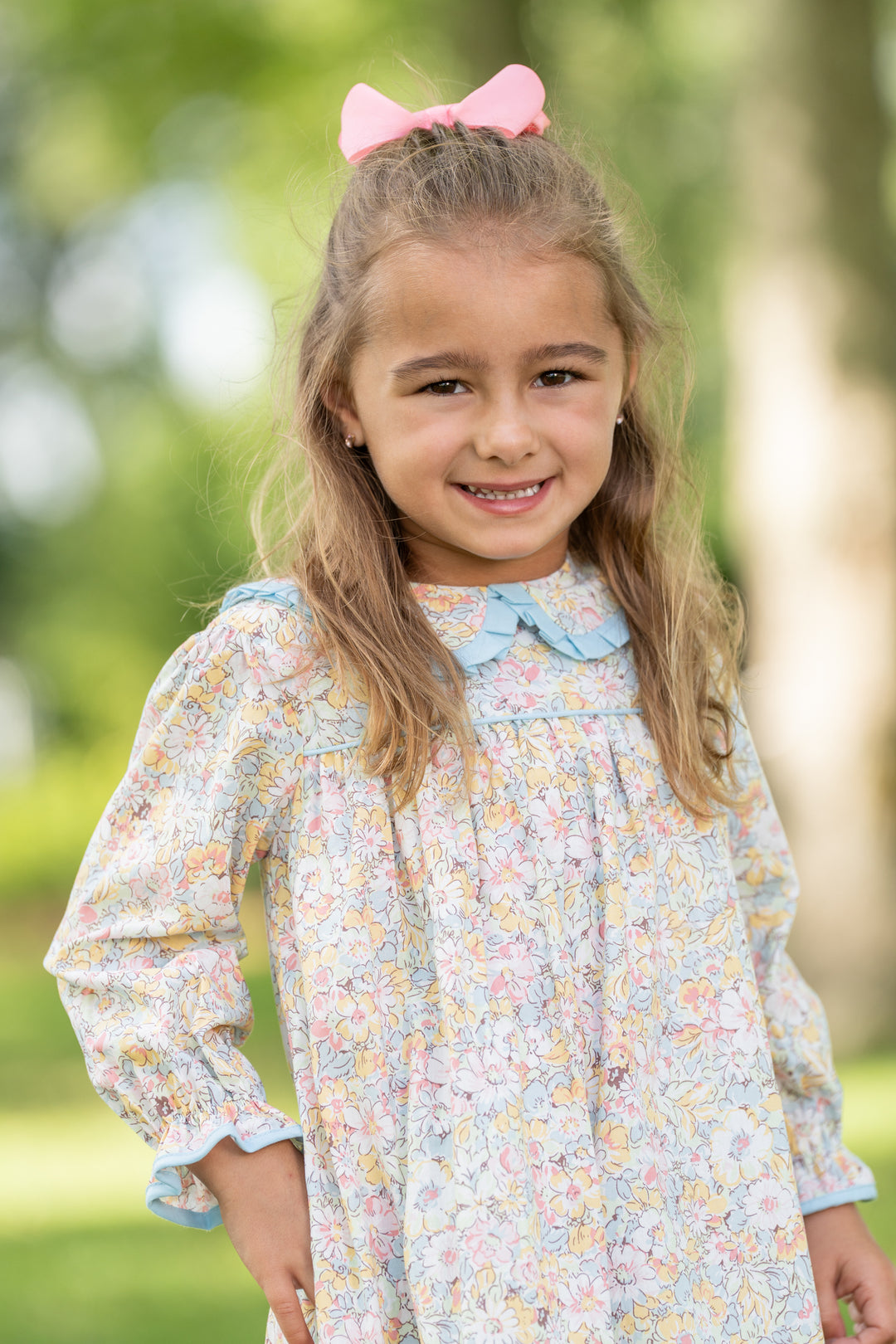 Cecilia Prairie Blue Petals Dress