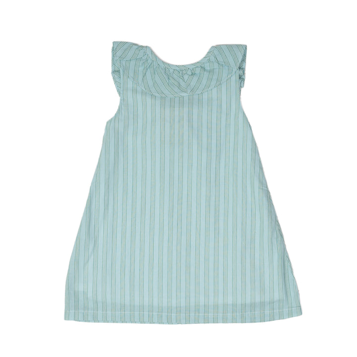 Ally Kole Blue & Green Stripe Dress