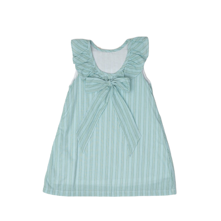 Ally Kole Blue & Green Stripe Dress