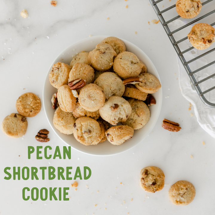 Watanut - Happy Holidays Tin: Pecan Shortbread Cookies
