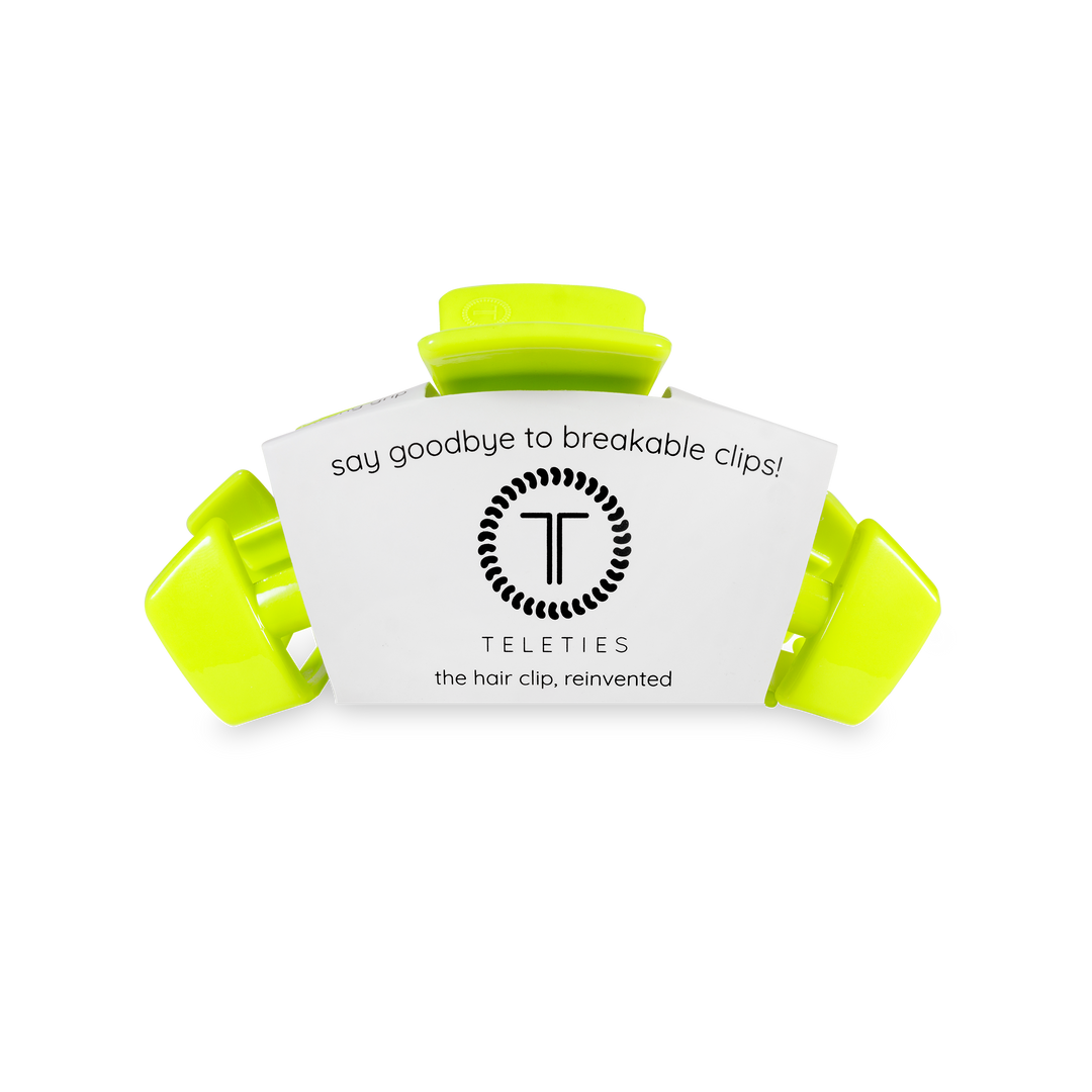TELETIES - Classic Hair Clip | Medium | Summer Brights