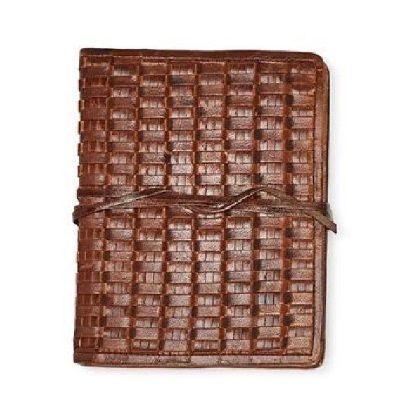 Chestnut Woven Leather Journal