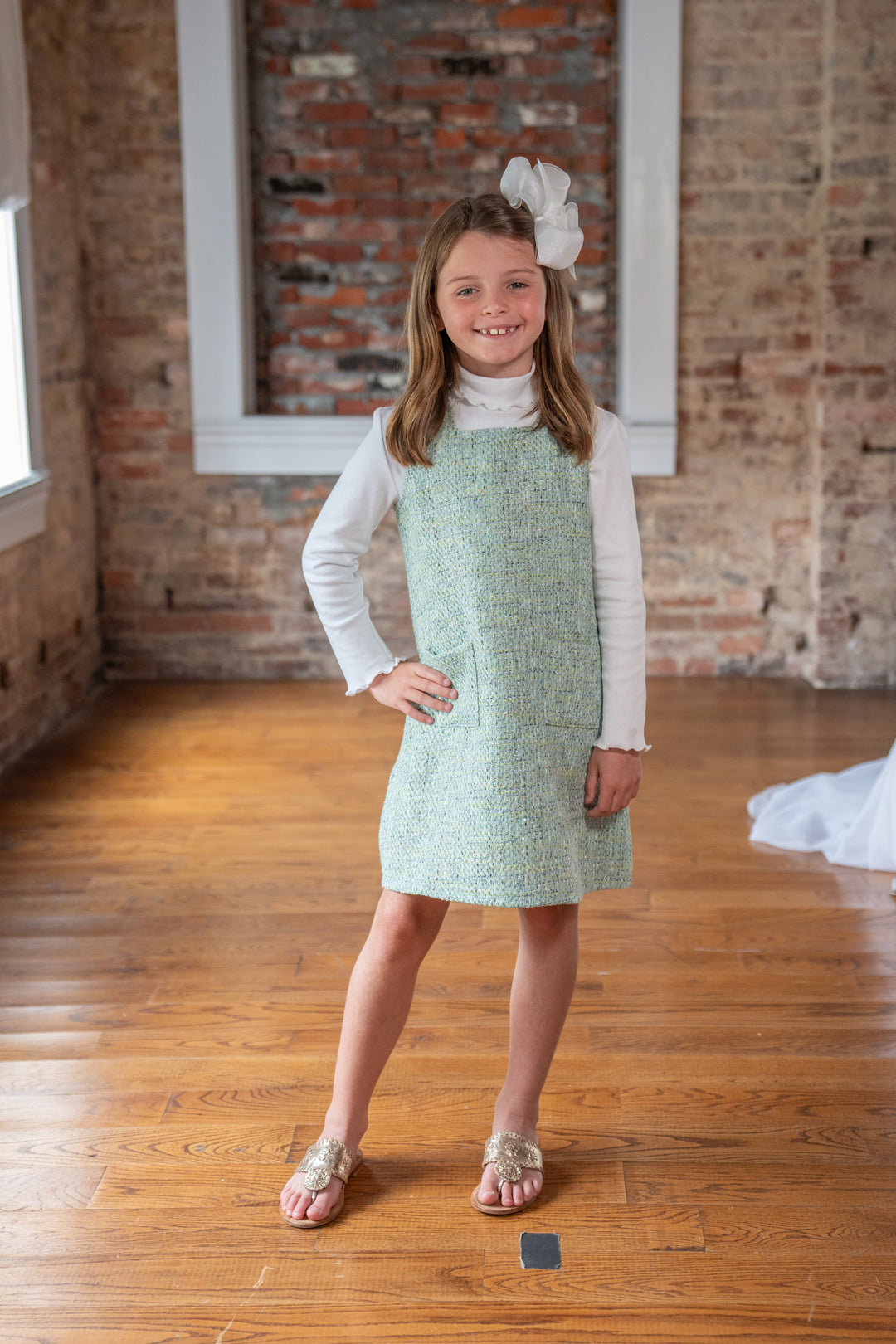 Jillian Green Tweed Jumper