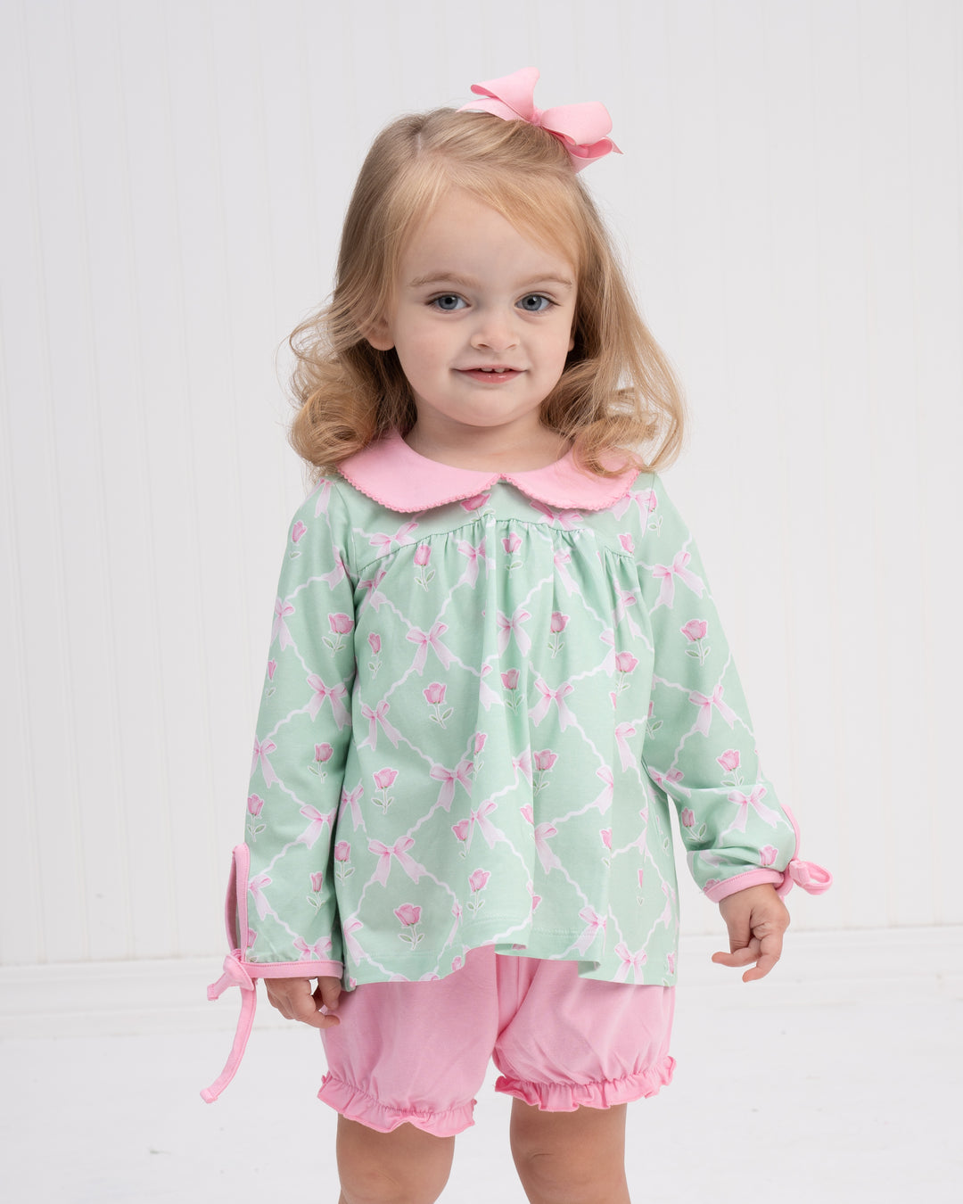 Mary Charlotte Rose Of Bows Bloomer Set