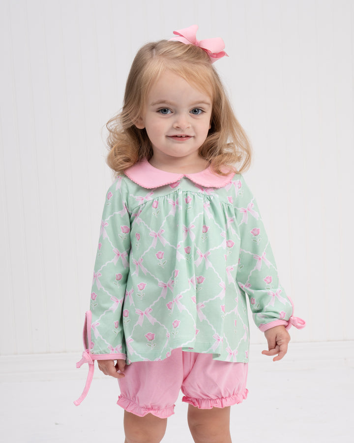 Mary Charlotte Rose Of Bows Bloomer Set