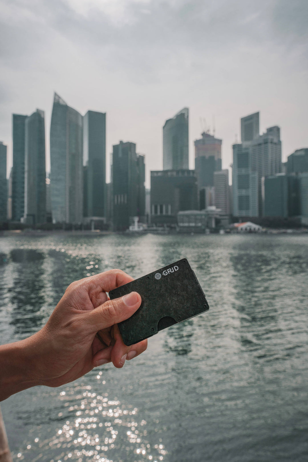 GRID Wallet - Grid Wallet // Forged Carbon: Carbon / Carbon / 3.38"L x 2.12"W x 0.23"H