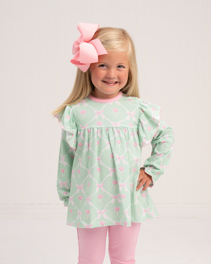 Abree Rose Of Bows Legging Set