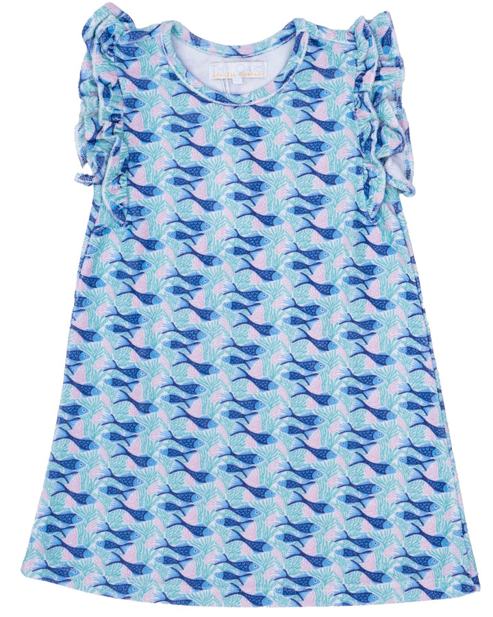 Lori Fishy Friends French Terry Cloth Dress
