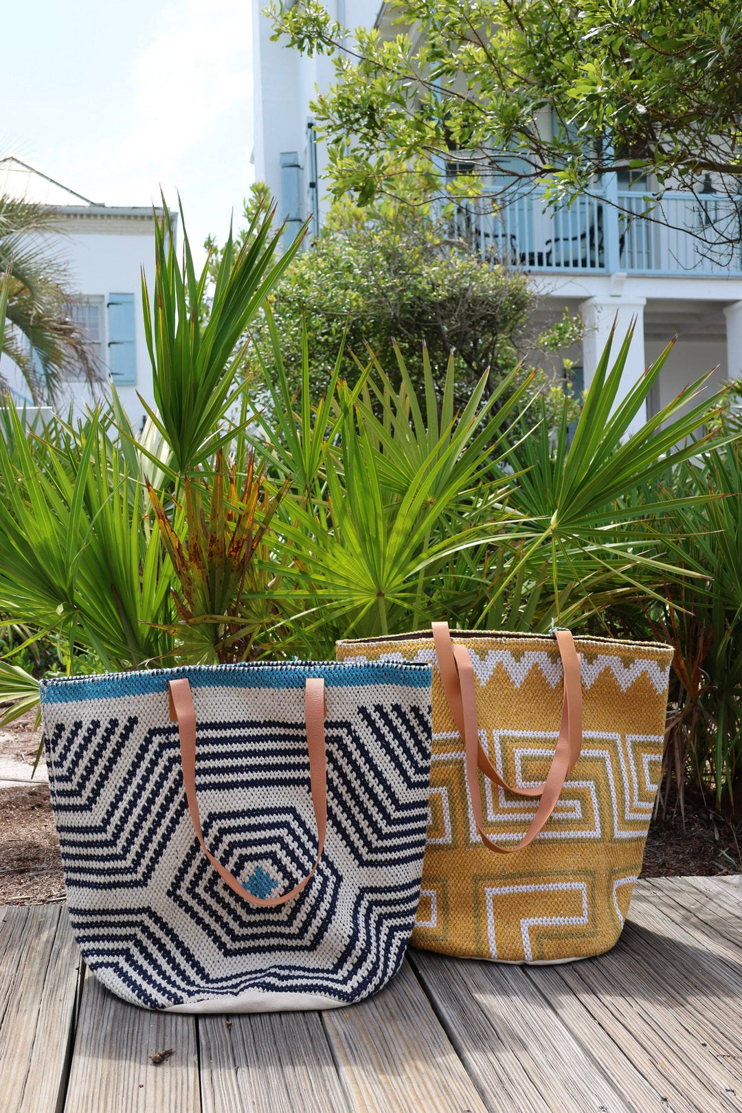 Ex Voto - Beach Tote in Blue by ExVoto