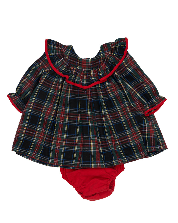 Layla Hearthside Tartan Bloomer Set